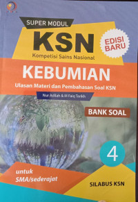 Super Modul KSN Kebumian 4; Bank Soal