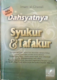 Dahsyatnya Syukur & Tafakur