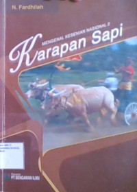 Mengenal kesenian Nasional 2: Karapan Sapi
